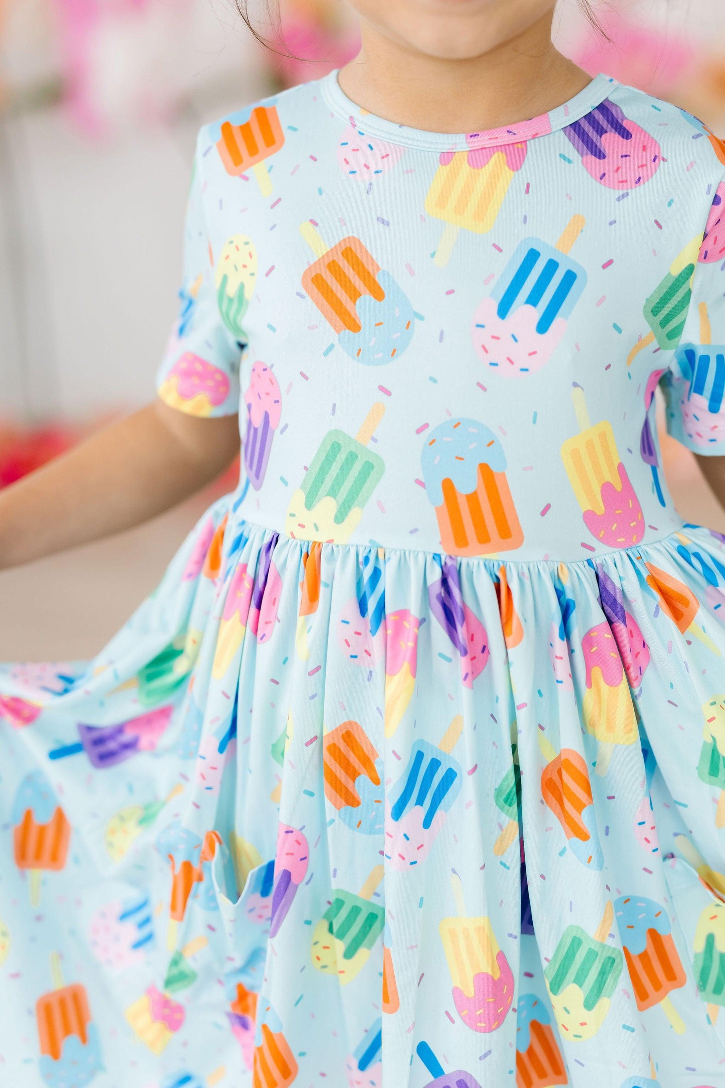 Sweet Treat Short Sleeve Pocket Twirl Dress