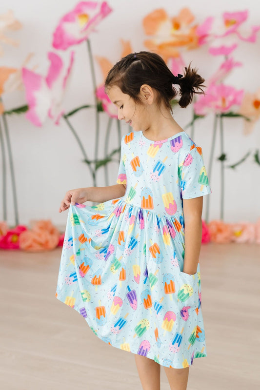 Sweet Treat Short Sleeve Pocket Twirl Dress