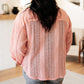 Sweeter Than Nectar Lace Button Down in Rose