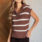 Tea Service 1/4 Zip Sleeveless Sweater