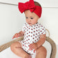 Red White & Blue Tulips Bamboo Shorty Pajamas