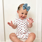 Red White & Blue Tulips Bamboo Shorty Pajamas