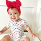 Red White & Blue Tulips Bamboo Shorty Pajamas