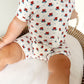Red White & Blue Tulips Bamboo Shorty Pajamas