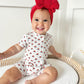 Red White & Blue Tulips Bamboo Shorty Pajamas