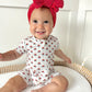 Red White & Blue Tulips Bamboo Shorty Pajamas