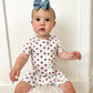 Red White & Blue Tulips Bamboo Shorty Pajamas