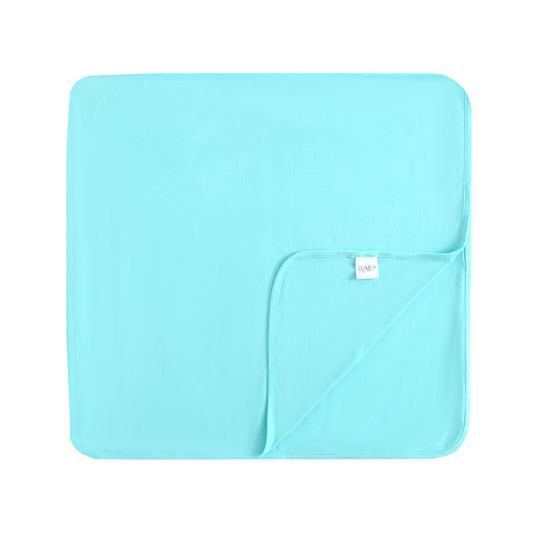 Tranquil Turquoise Bamboo Swaddle Blanket