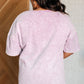 Unbothered Mineral Wash Top in Orchid Petal