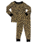 Leopard Print Two Piece Pajama Set