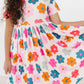 Retro Floral Short Sleeve Pocket Twirl Dress