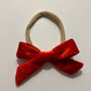 Velvet Baby Bow- Multiple Color Options