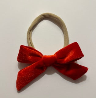 Velvet Baby Bow- Multiple Color Options