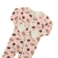 S'more to Love Convertible Zip Footie Pajama- Pink