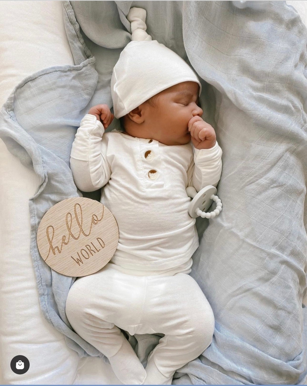 White Baby Outfit Set with Hat/Headband Option (Newborn - 12 months)