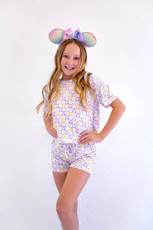 Checkered Board Mouse Daywear Set