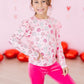 You Make Me Happy Long Sleeve Ruffle Tee