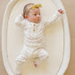 Vintage Blooms 2-Piece Henley Bamboo Pajamas