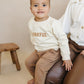 Thankful Organic Cotton Crewneck Sweatshirt - Cream or Brown
