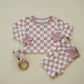 Tropical Haze Check 2pc Pajama Set