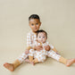 Golden Gingham 2pc Henley Bamboo Pajamas