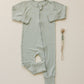 Solid Ribbed Bamboo Zippy Romper - more colors