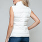 Apres Ski Zip Up Vest- White