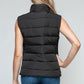 Apres Ski Zip Up Vest- Black