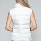 Apres Ski Zip Up Vest- White