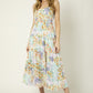 Afternoon Tea Printed Midi Dress (size medium) - Aubrey Jaymes Boutique#