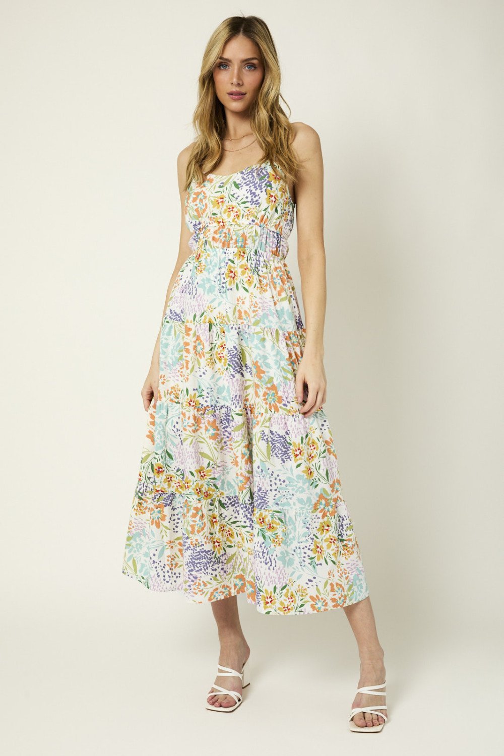 Afternoon Tea Printed Midi Dress (size medium) - Aubrey Jaymes Boutique#