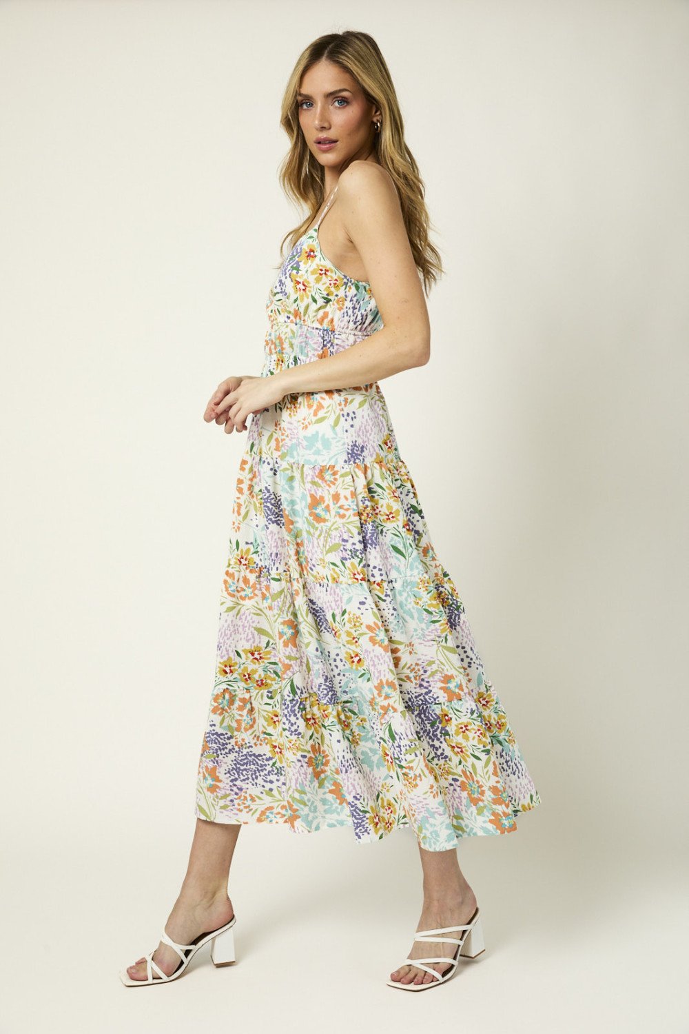 Afternoon Tea Printed Midi Dress (size medium) - Aubrey Jaymes Boutique#