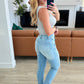 Aiden High Rise Patch Pocket Distressed Boyfriend Jeans - Aubrey Jaymes Boutique#