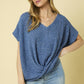 America twist bottom knit top - Aubrey Jaymes Boutique#