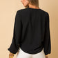 Glamour Hour Surplice Blouse