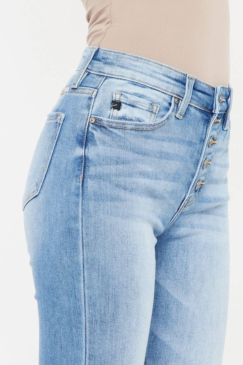 Kan Can Shay High Rise Skinny Straight Jeans