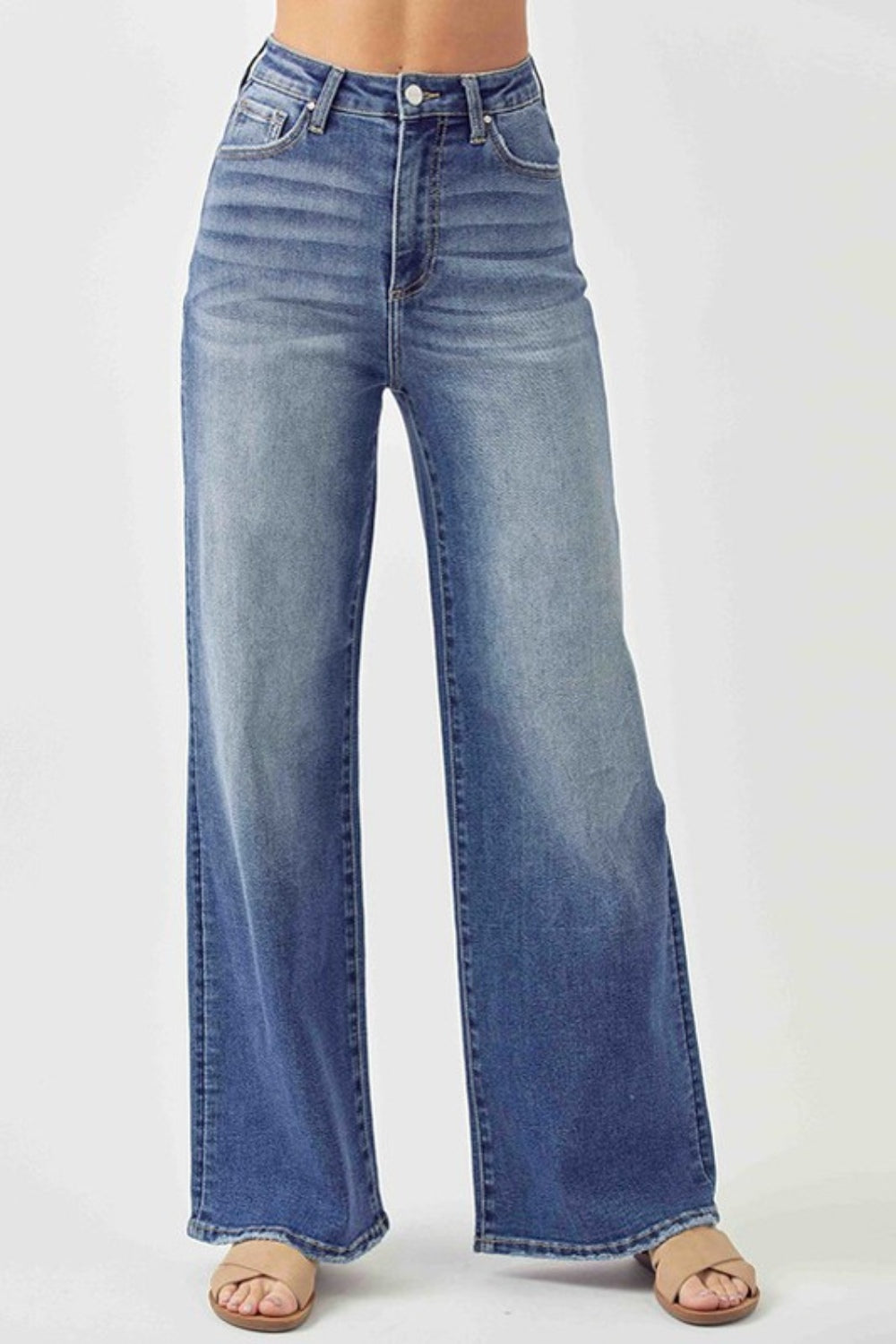 Risen Camilla High Rise Wide Leg Jeans