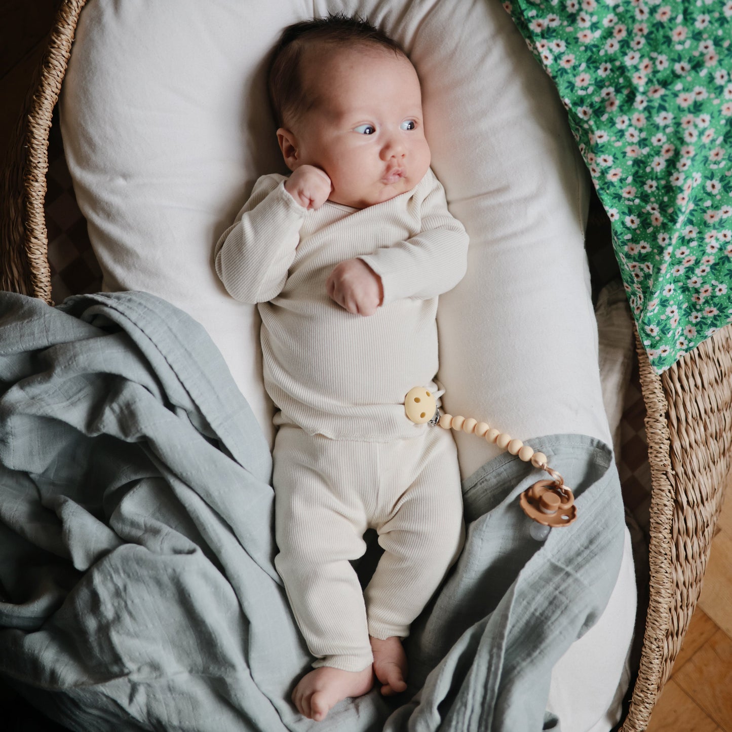 Organic Cotton Muslin Swaddle Blanket- Multiple Color Options