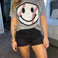 Baseball Smiley Tee - Aubrey Jaymes Boutique#