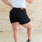 Bentli High Rise Side Tie Denim Skort in Black - Aubrey Jaymes Boutique#