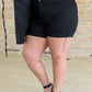 Bentli High Rise Side Tie Denim Skort in Black - Aubrey Jaymes Boutique#