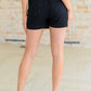 Bentli High Rise Side Tie Denim Skort in Black - Aubrey Jaymes Boutique#