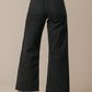 Black Straight Wide Leg Pants