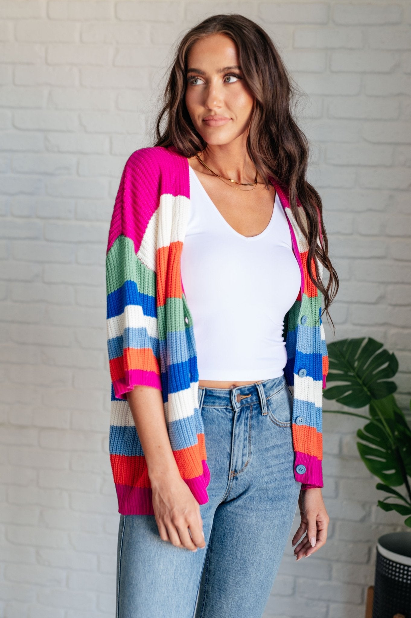 Bold Flirt Button Down Cardigan - Aubrey Jaymes Boutique#