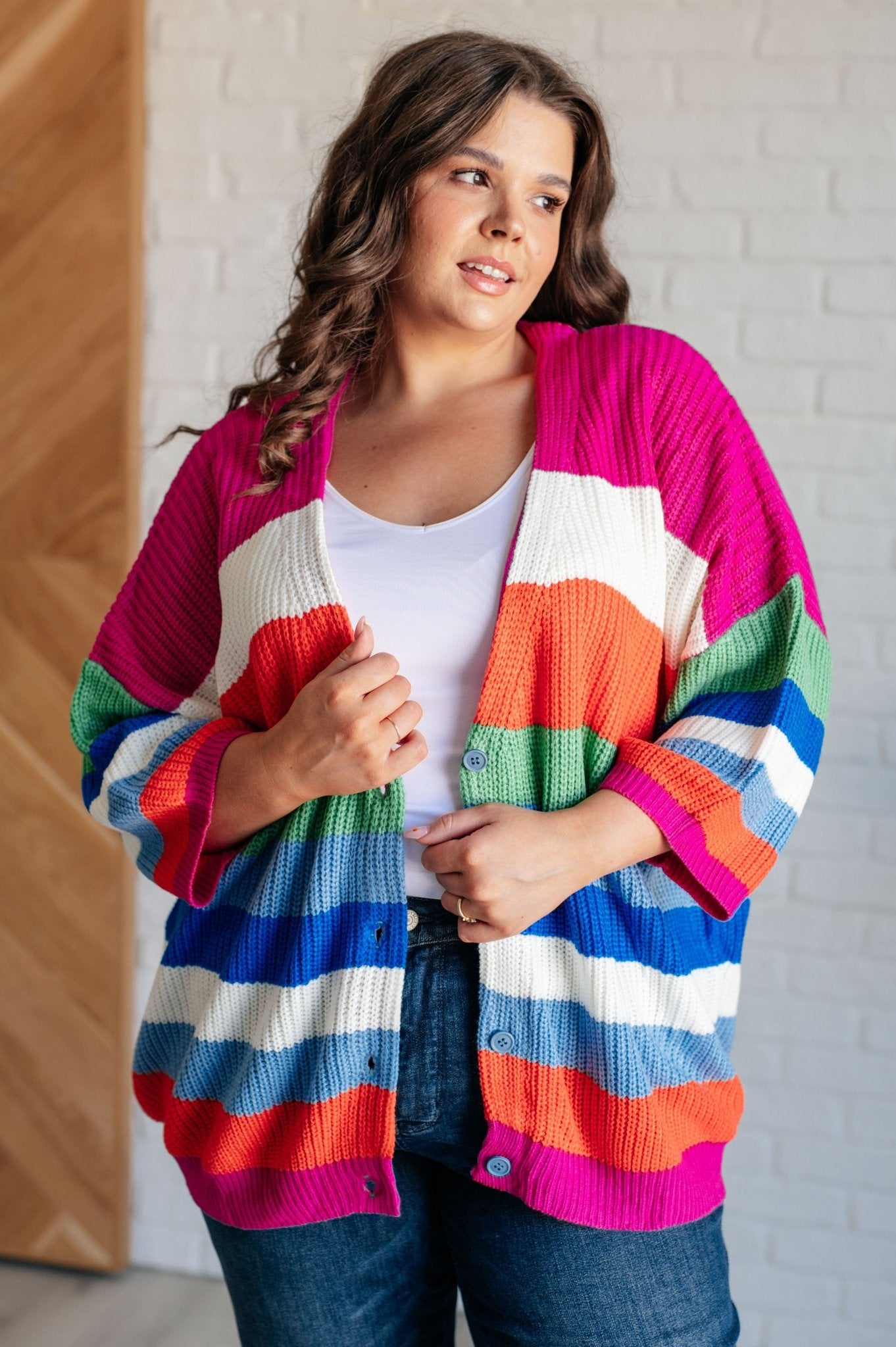 Bold Flirt Button Down Cardigan - Aubrey Jaymes Boutique#