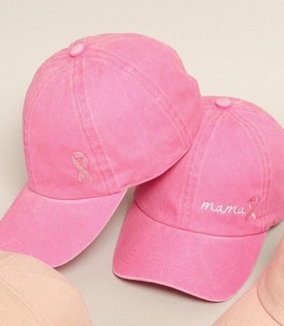 Breast Cancer Awareness Baseball Hat - Aubrey Jaymes Boutique#