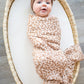 Muslin Swaddle Blanket - Brown Leopard