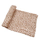 Muslin Swaddle Blanket - Brown Leopard