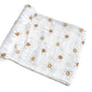 Muslin Swaddle Blanket - Brown Sun