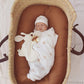 Muslin Swaddle Blanket - Brown Sun